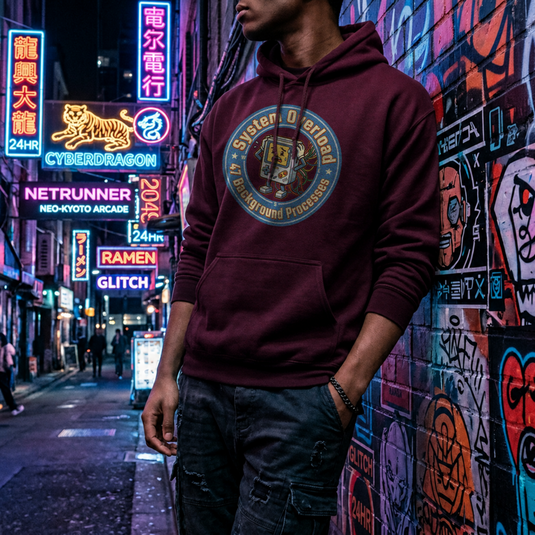 Translation missing: en.System Overload Unisex Pullover hoodie by Alt n Vibe