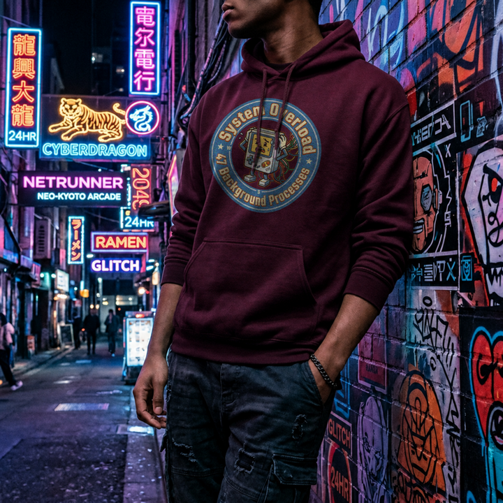 Translation missing: en.System Overload Unisex Pullover hoodie by Alt n Vibe