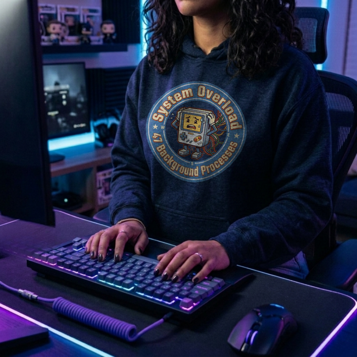 Translation missing: en.System Overload Unisex Pullover hoodie by Alt n Vibe