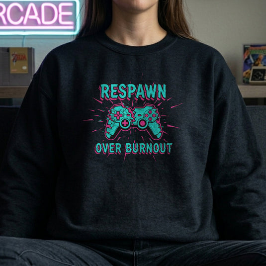 Translation missing: en.Respawn Gaming Burnout Crewneck Sweatshirt Durable Lightweight Comfort for Long Sessions by Alt n Vibe