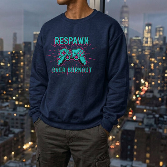 Translation missing: en.Respawn Gaming Burnout Crewneck Sweatshirt Durable Lightweight Comfort for Long Sessions by Alt n Vibe
