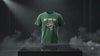 Not over yet military green tee close up video